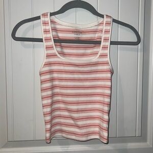 American eagle pink/white tank top!! 🩷🤍✨